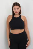 Ribbed Nulu High-Neck Yoga Bra