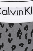 תמונה אחורית של Cheetah Savannah Thong in Grey
