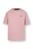 תמונה קידמית של Crew Neck T-Shirt in Pink