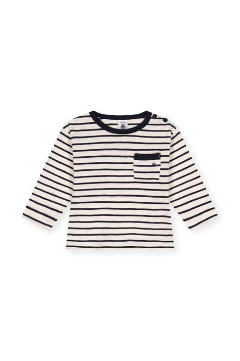 חולצה ארוכה - גילאי 3-12 חודשים PETIT BATEAU