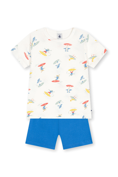 סט פיג'מה קצרה - גילאים 2-5 שנים PETIT BATEAU