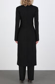 תמונת דוגמן אחורית של Cappotto Long Coat in Black