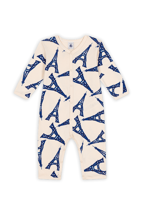 אוברול פיג'מה ארוך - גילאי 3-24 חודשים PETIT BATEAU