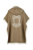 תמונה אחורית של Carla Canvas Knit Vest in Brown and Cream