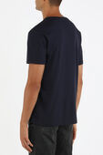 תמונת דוגמן אחורית של Slim Fit Side Logo Tshirt in Ink Blue
