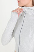 תמונת תקריב דוגמן של Scuba Full-Zip Cropped Hoodie