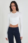 תמונת דוגמן קידמית של Hold Tight Cropped Long Sleeve