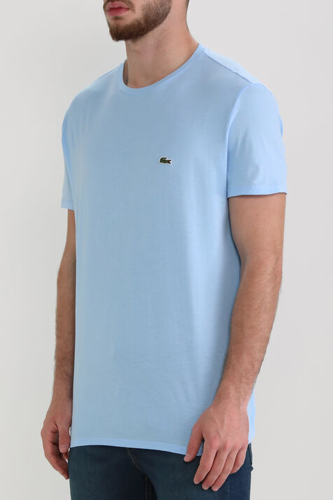 חולצת טי בגוון תכלת עם לוגו LACOSTE