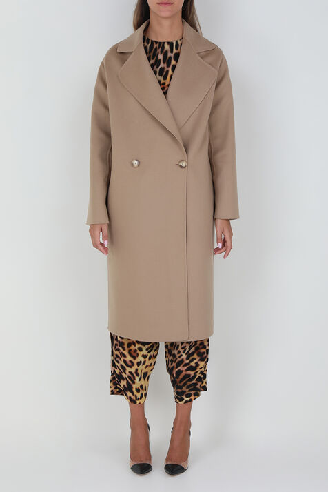 מעיל ארוך מכופתר מצמר STELLA MCCARTNEY