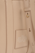 תמונת פנים של The Leather Mini Traveler Tote Bag in Light Beige