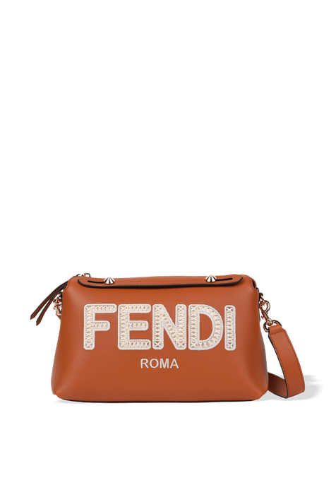 By The Way Medium Leather Bag in Brown FENDI