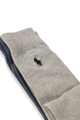 תמונת תקריב של 2 Pack Mid Socks Polo in Grey