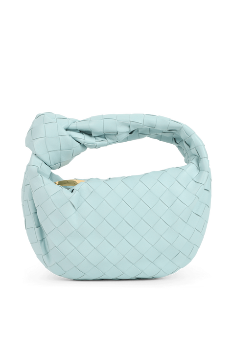 תיק ג'ודי בגודל מיני מעור תכלת BOTTEGA VENETA