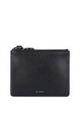 תמונת תקריב של DOUBLE FLAT POUCH BLACK NO COLOR