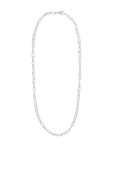 תמונה קידמית של שרשרת חוליות כסף סטרלינג 925