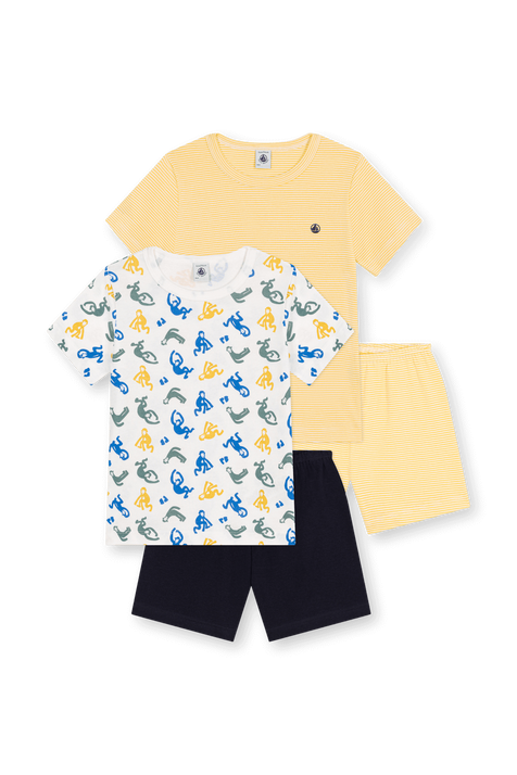 מארז שתי פיג'מות קצרות - גילאי 6-12 שנים PETIT BATEAU