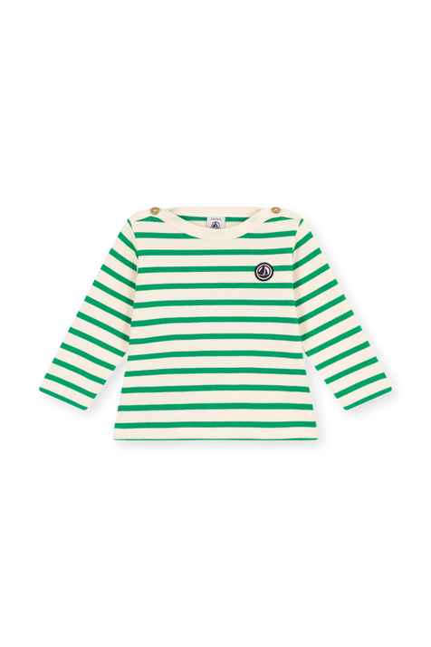 חולצה ארוכה - גילאי 18-36 חודשים PETIT BATEAU
