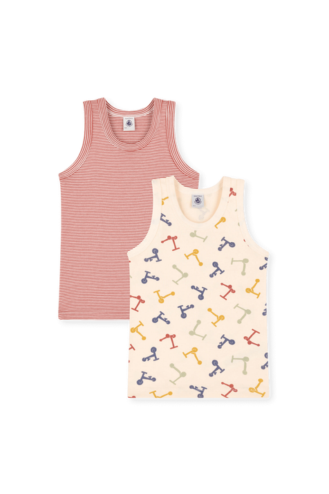 מארז שתי גופיות - גילאי 6-12 שנים PETIT BATEAU