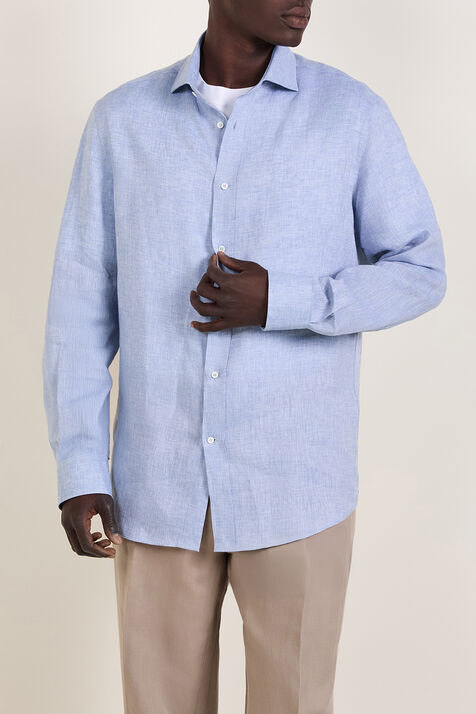 חולצת כפתורים פשתן BRUNELLO CUCINELLI