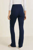 תמונת דוגמן אחורית של Ribbed Merino Wool-Blend Pant