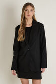 Relaxed-Fit Twill Blazer תמונת דוגמן קידמית של Relaxed-Fit Twill Blazer