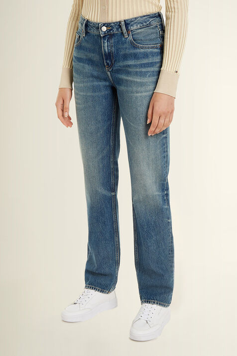 מכנסי ג'ינס בגזרה ישרה TOMMY HILFIGER