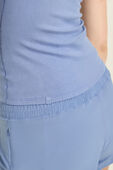 תמונת תקריב דוגמן של Hold Tight Thin Strap Racerback Tank Top
