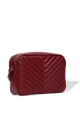 תמונה אחורית של Lou Camera Bag in Red Quilted Leather