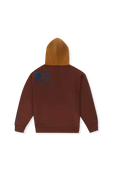 תמונה אחורית של Converse x Bandulu Hoodie in Brown