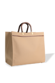 תמונה אחורית של Sunshine Canvas Large Bag in Beige