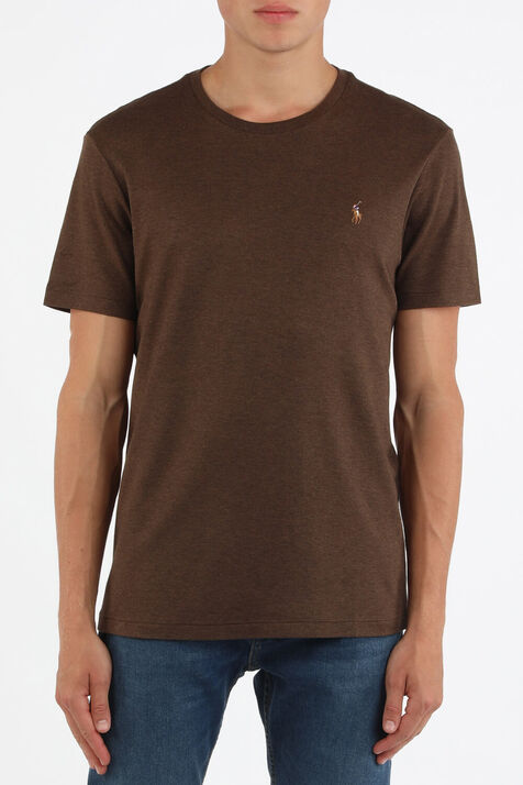 Crewneck T-Shirt in Brown POLO RALPH LAUREN