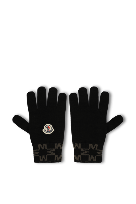 זוג כפפות עם לוגו MONCLER