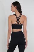 תמונת דוגמן אחורית של Longline Ribbed Bra