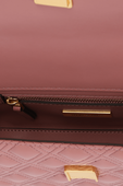 תמונת פנים של Fleming Small Convertible Shoulder Bag in Beige Pink Magnolia
