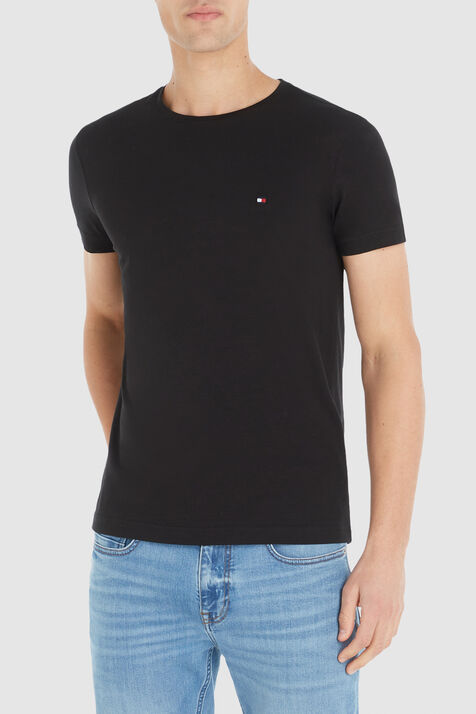 חולצת טי עם צווארון מעוגל TOMMY HILFIGER