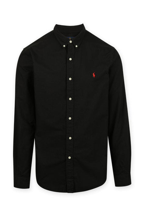 חולצת אוקספורד סלים בשחור POLO RALPH LAUREN