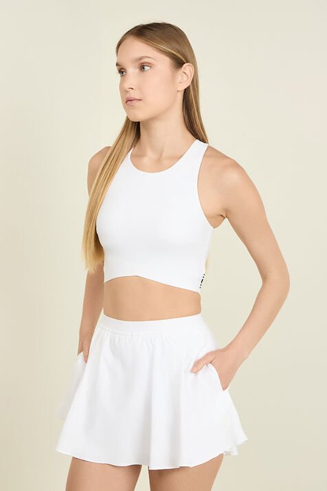 V-Waist Cropped Tennis Tank Top