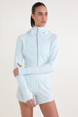 תמונת דוגמן קידמית של Scuba Full-Zip Cropped Hoodie