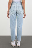 תמונת דוגמן אחורית של Mom Jeans in Light Wash