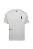 תמונה קידמית של Echo Ape Print Tshirt in White