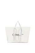 תמונה קידמית של Nylon Tote Bag in White