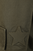 תמונת תקריב של Military Logo Jacket in Green