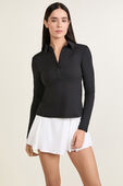 Quick-Dry Long-Sleeve Polo Shirt תמונת דוגמן קידמית של Quick-Dry Long-Sleeve Polo Shirt