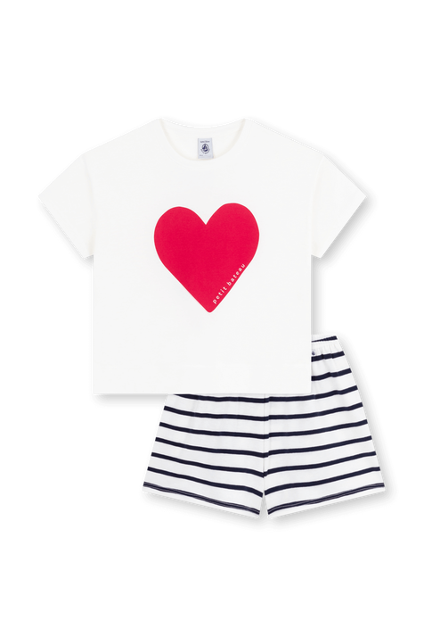 סט פיג'מה מכנסיים וחולצה - גילאי 2-5 שנים PETIT BATEAU