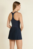 תמונת דוגמן אחורית של Scoop-Neck Pleated Linerless Tennis Dress