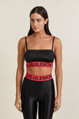 Satin Shine Logo Train Bra תמונת דוגמן קידמית של Satin Shine Logo Train Bra