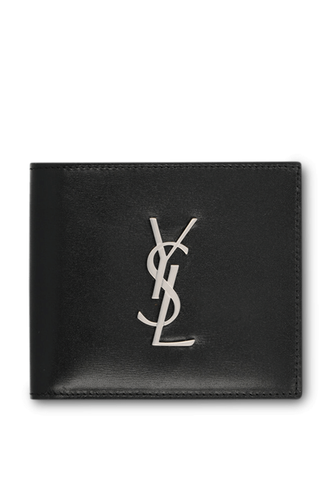 ארנק מעור עם לוגו מונוגרמי SAINT LAURENT