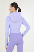 תמונת דוגמן אחורית של Scuba Full-Zip Cropped Hoodie