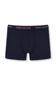 תמונת פנים של Triple Pack Trunks in Navy Stretch Cotton