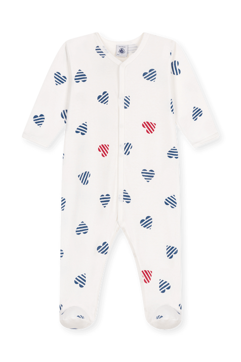 אוברול רגליות פיג'מה - גילאי 1-12 חודשים PETIT BATEAU
